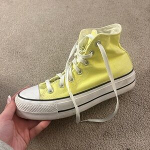 Yellow platform converse